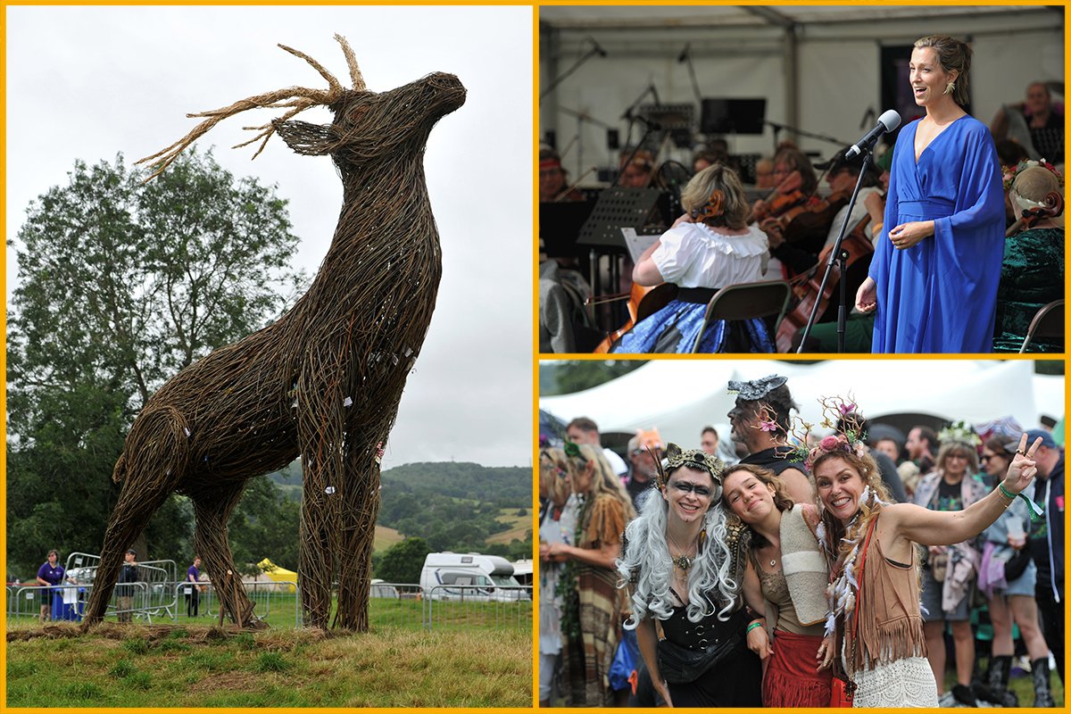 People in costume enjoying Fantasy Forest Festival 2024